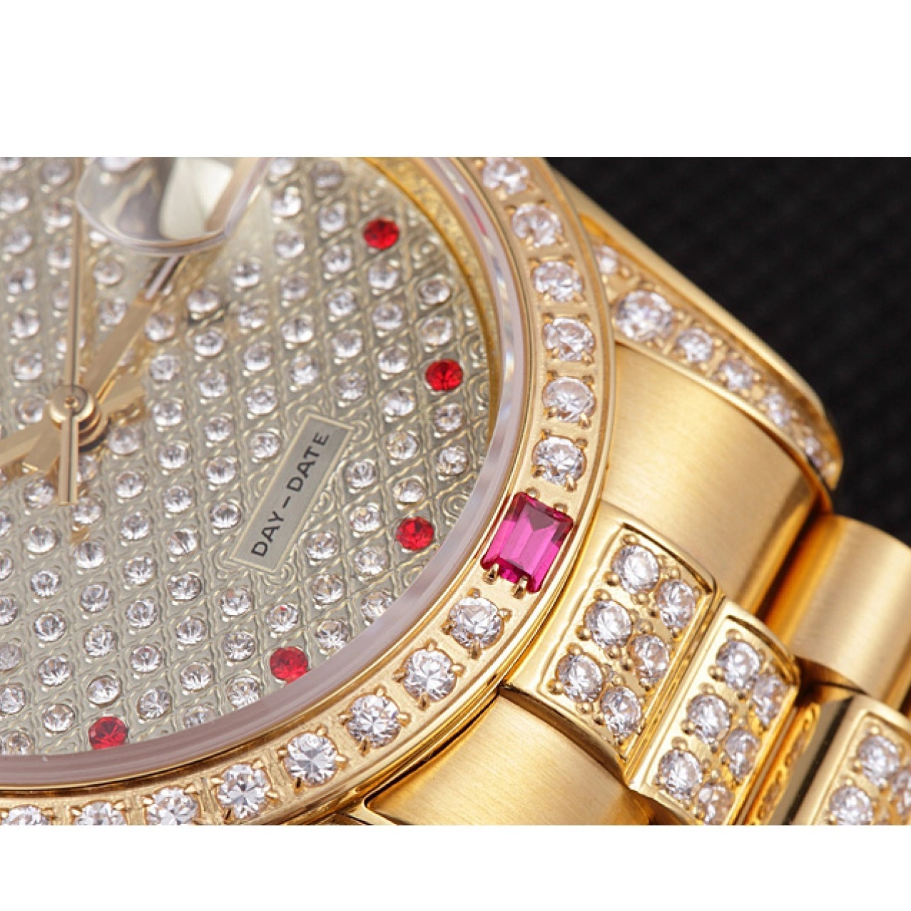 Rolex copies cheap 621614 Rolex Diamonds Yellow Swiss Gold-srl184 Day-Date 0625